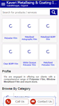 Mobile Screenshot of kaverimetallising.com